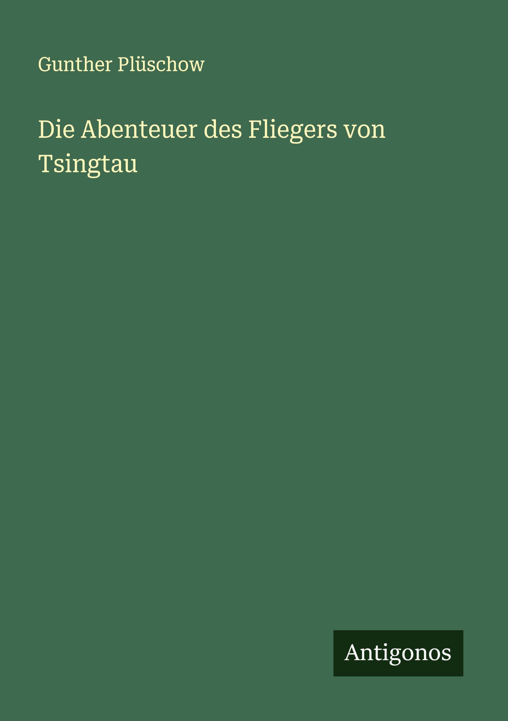 Vorderes Coverbild Die Abenteuer des Fliegers von Tsingtau