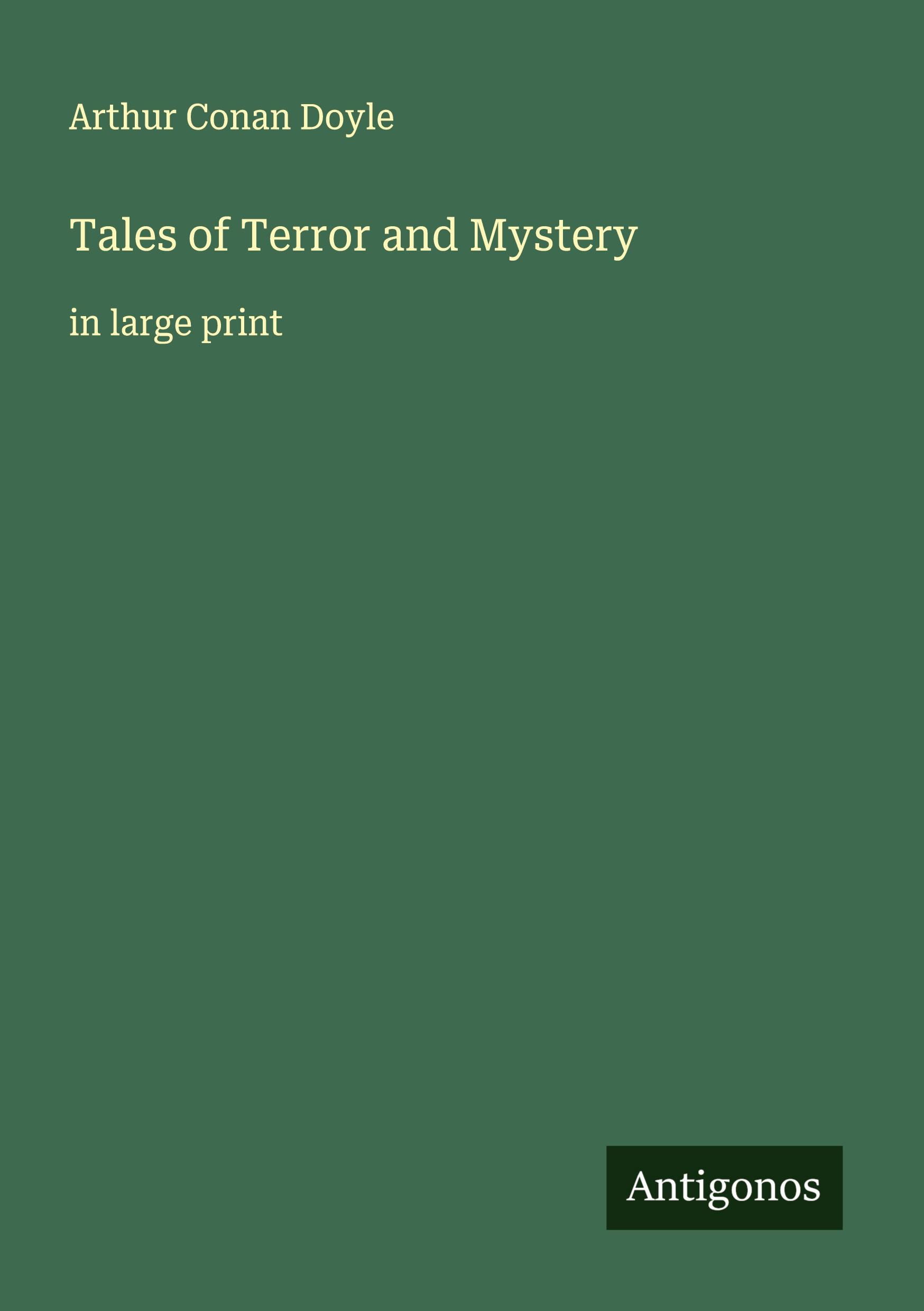 Vorderes Coverbild Tales of Terror and Mystery