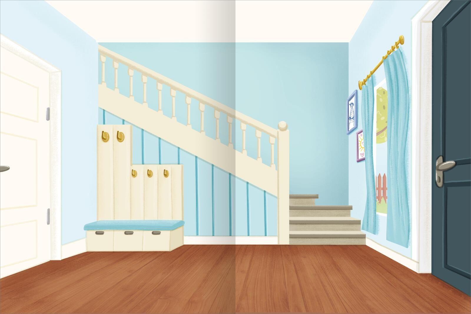 Beispielinhalt (Bild) Erstes Stickern - Stickerhaus