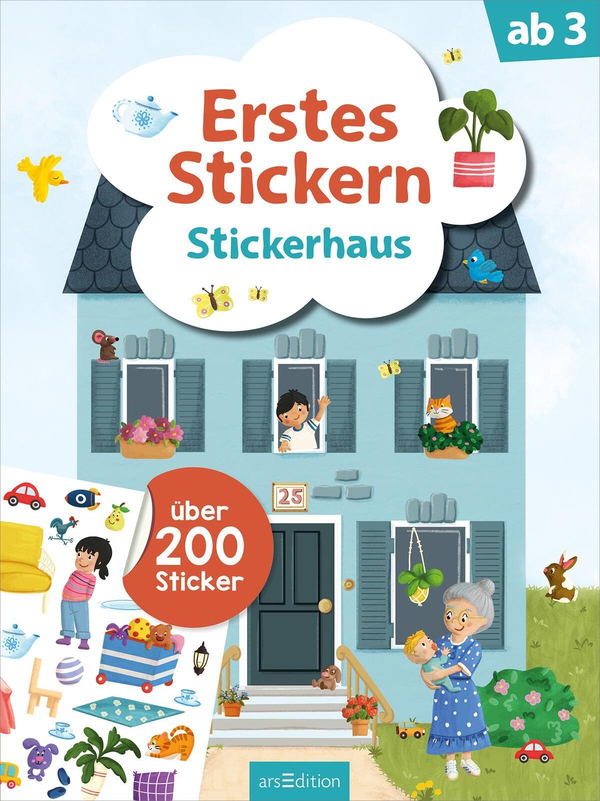 Beispielinhalt (Bild) Erstes Stickern - Stickerhaus