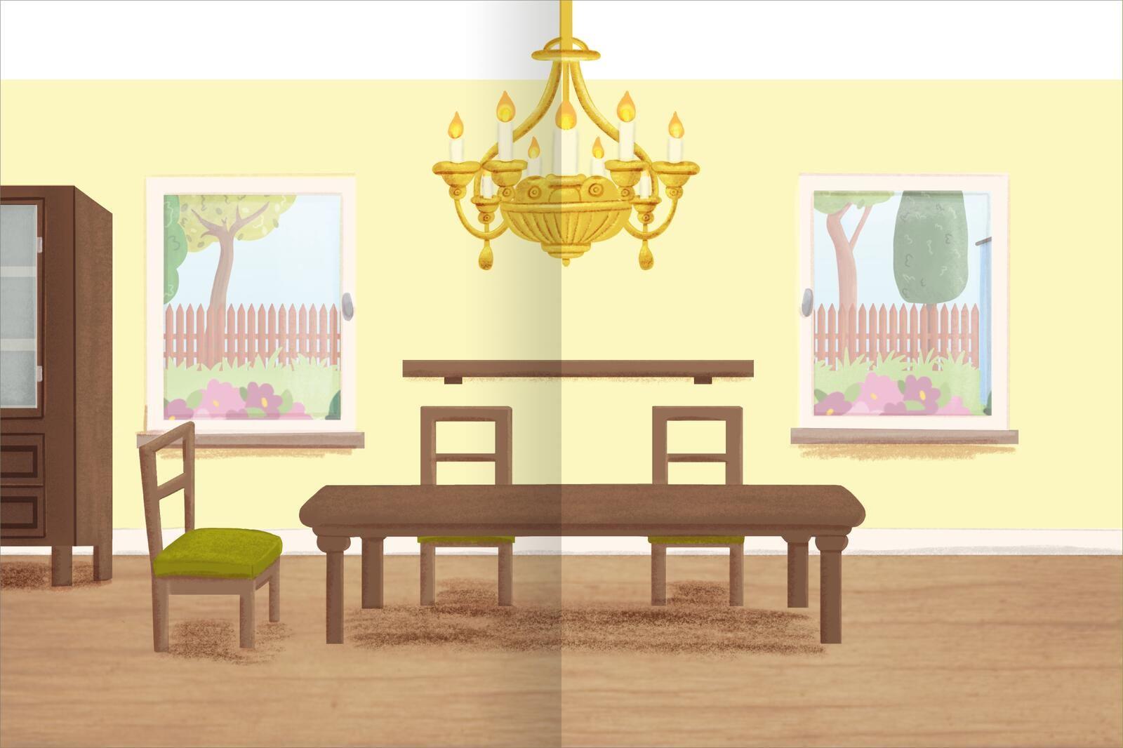 Beispielinhalt (Bild) Erstes Stickern - Stickerhaus