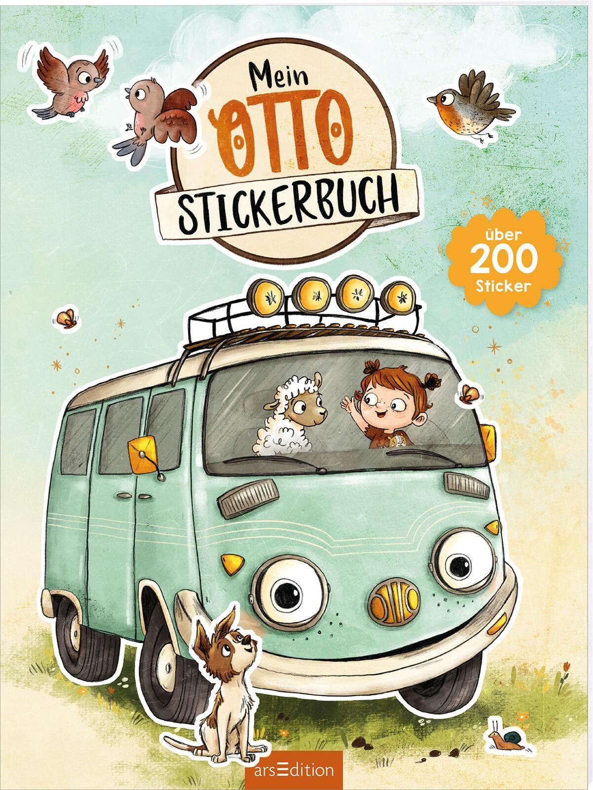 Vorderes Coverbild OTTO fährt los - Mein OTTO-Stickerbuch