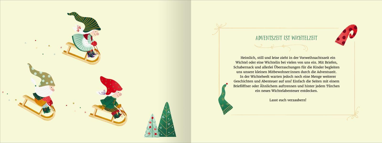 Beispielinhalt (Bild) Wichtel willkommen - 24 Vorlesegeschichten