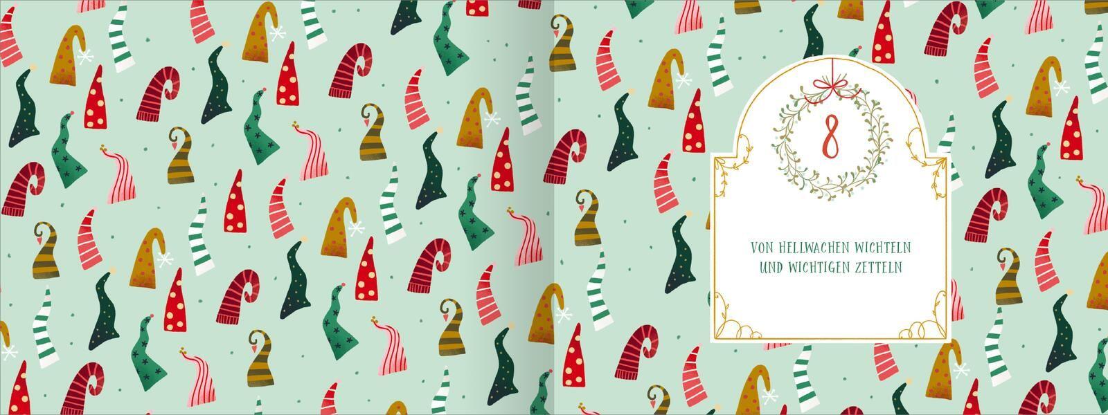 Beispielinhalt (Bild) Wichtel willkommen - 24 Vorlesegeschichten