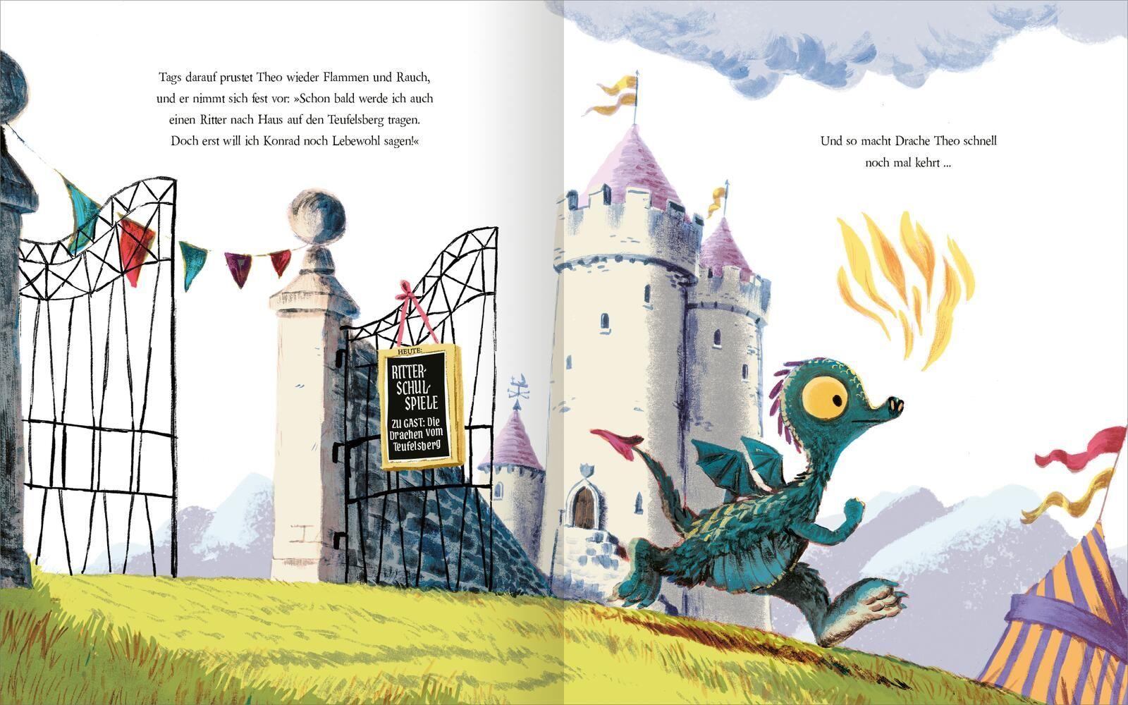 Beispielinhalt (Bild) Ritter und Drachen haben gut lachen