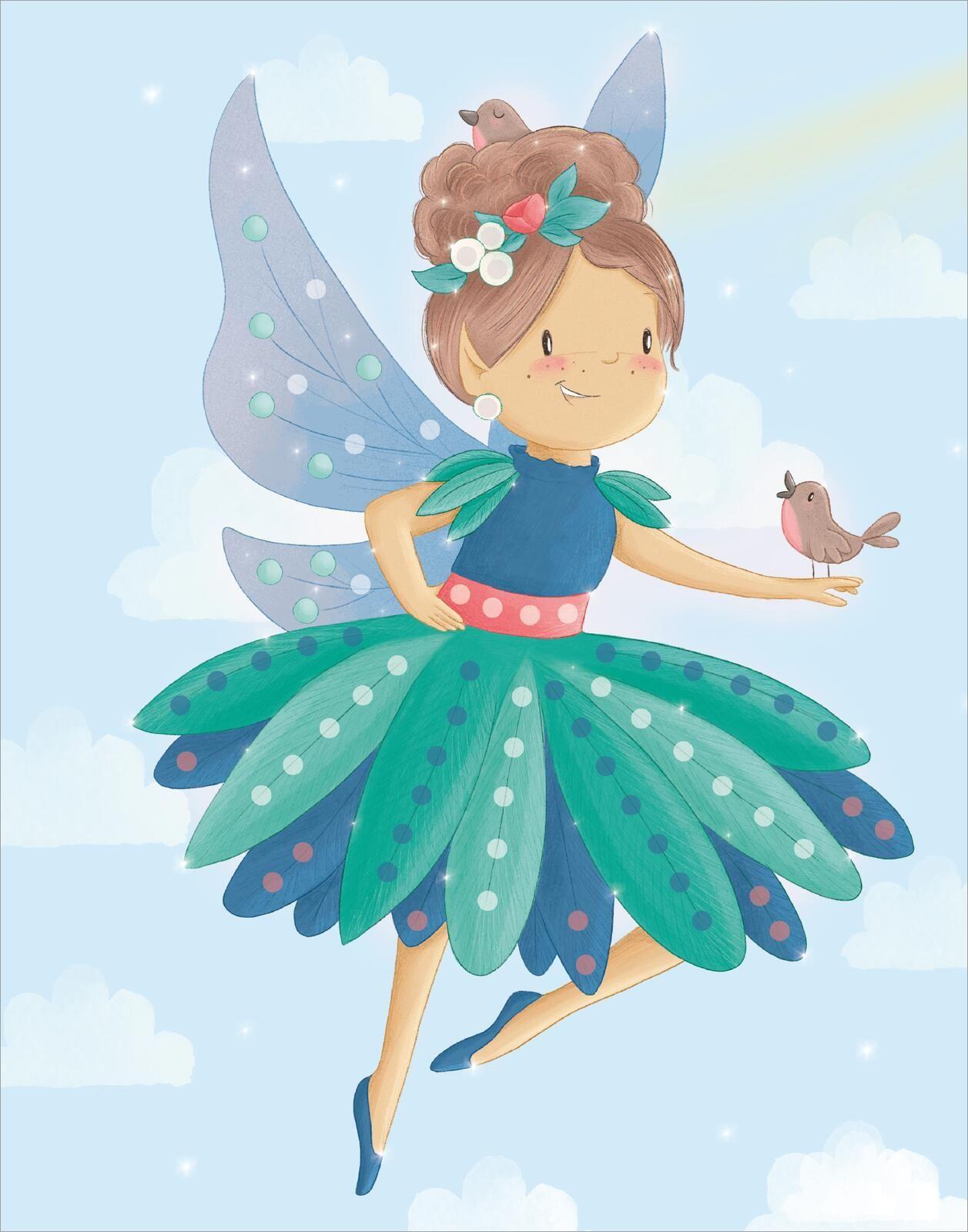 Beispielinhalt (Bild) Diamantsticker Anziehpuppen - Frühlingsfeen