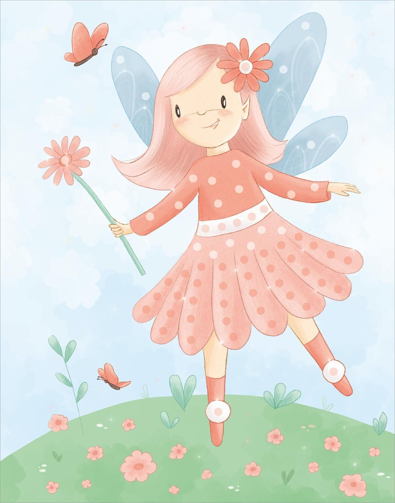 Beispielinhalt (Bild) Diamantsticker Anziehpuppen - Frühlingsfeen