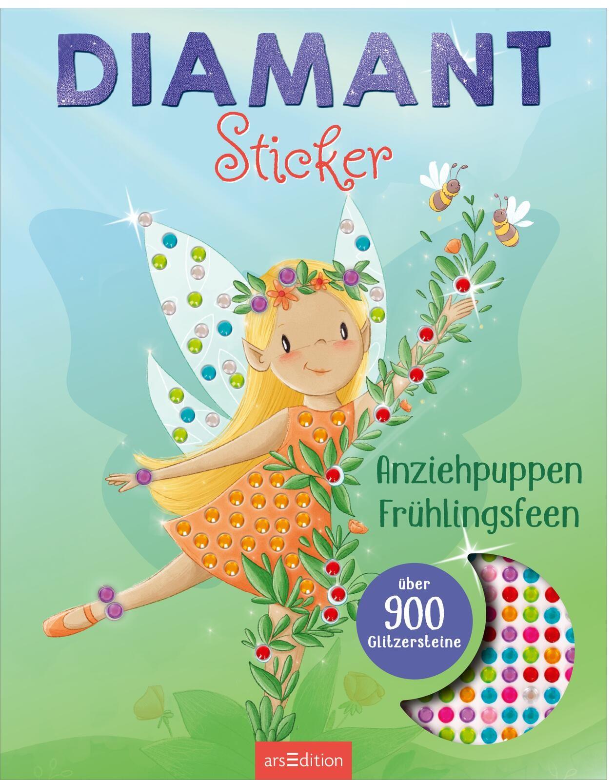 Vorderes Coverbild Diamantsticker Anziehpuppen - Frühlingsfeen