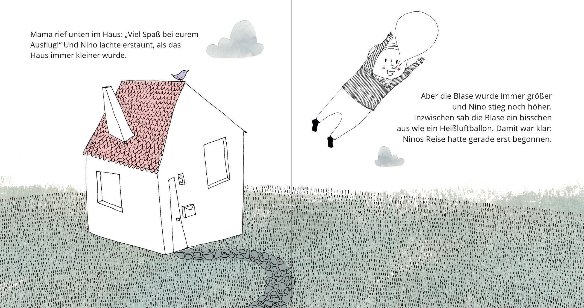 Beispielinhalt (Bild) Nino und die Nasenblase