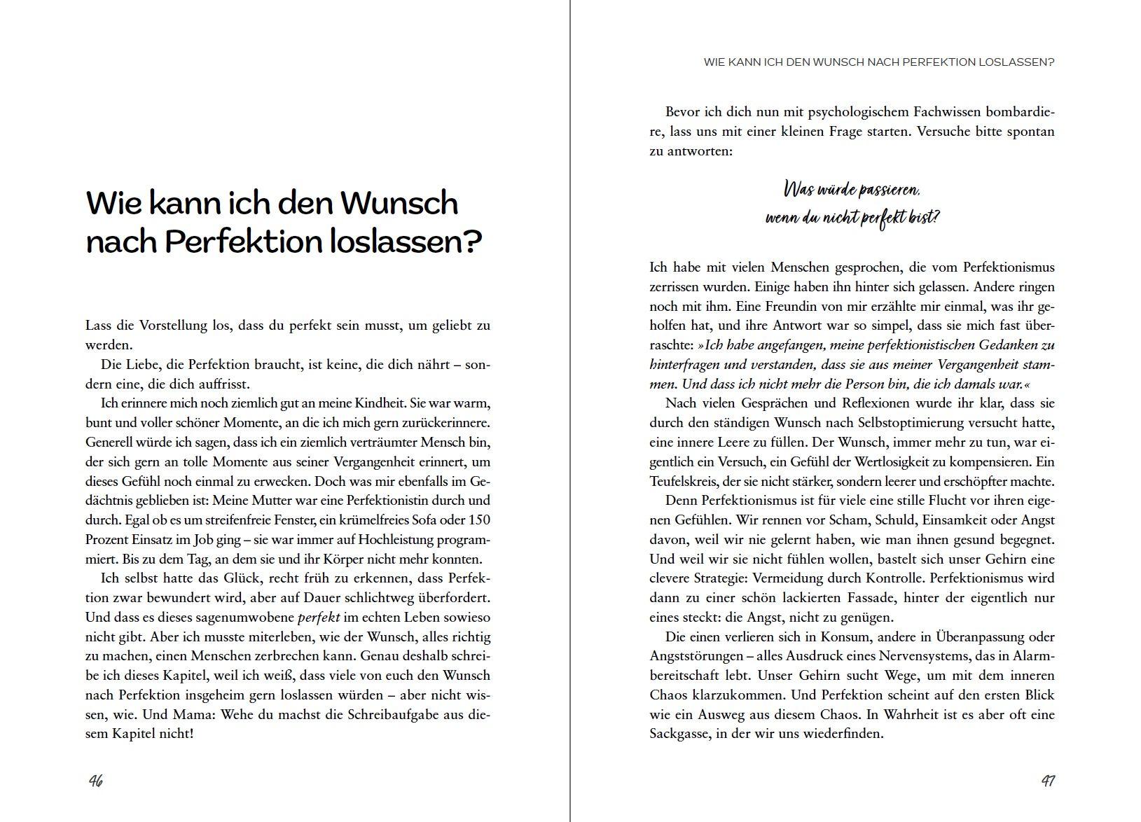 Beispielinhalt (Bild) Schreib's dir von der Seele