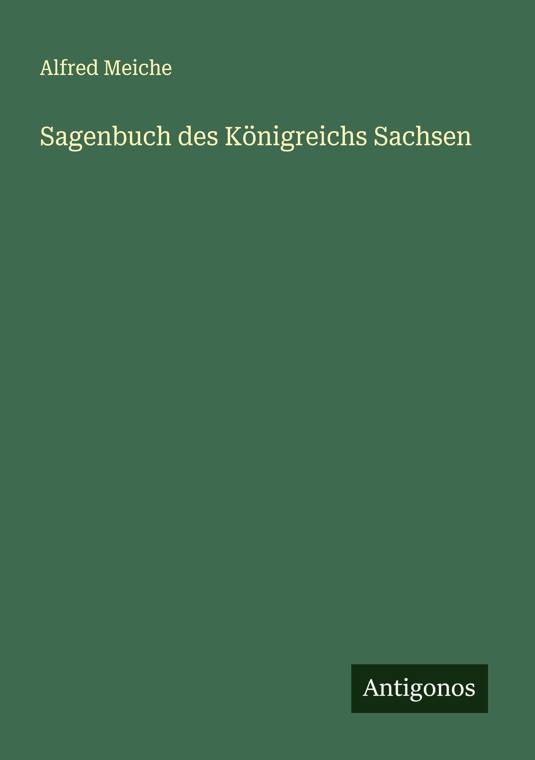 Vorderes Coverbild Sagenbuch des Königreichs Sachsen