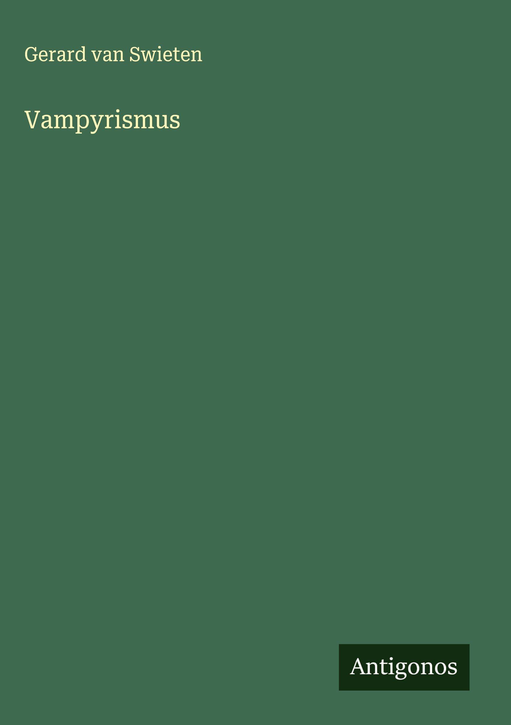 Vorderes Coverbild Vampyrismus