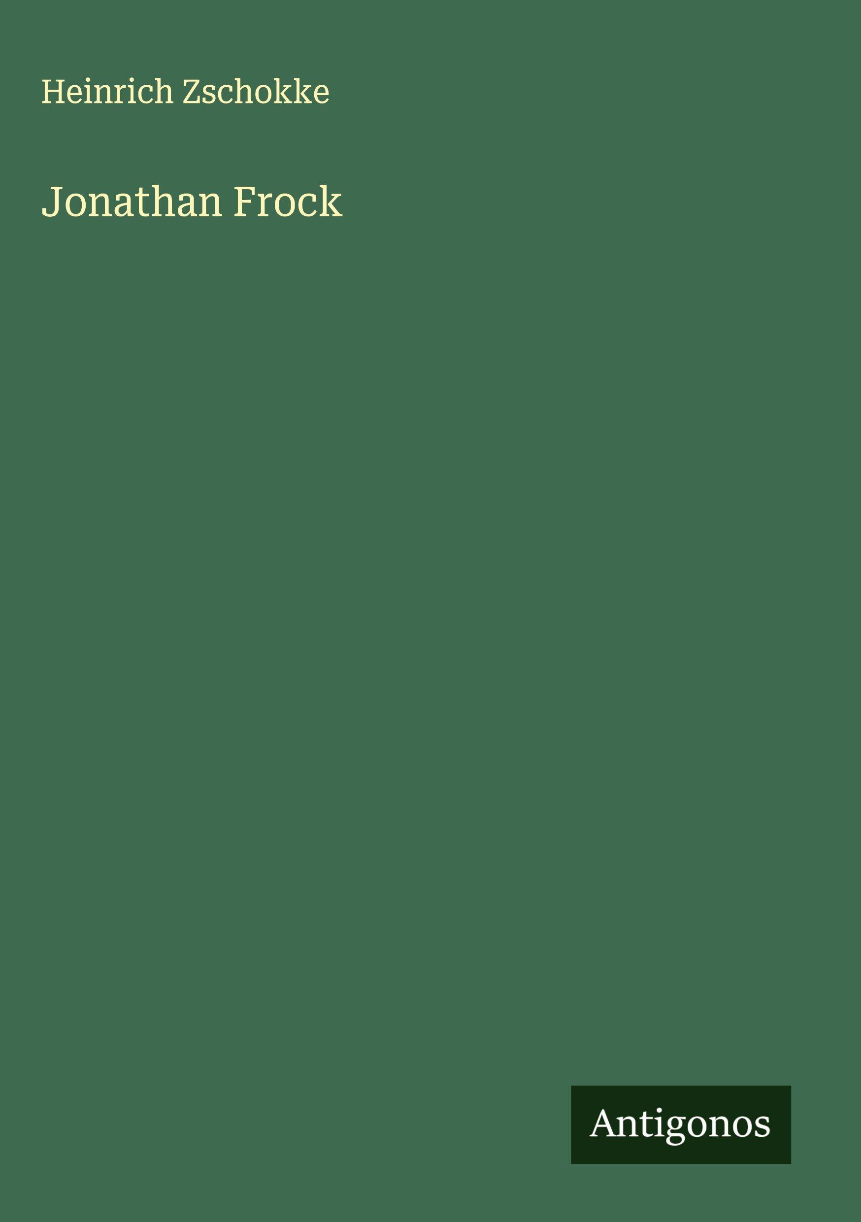 Vorderes Coverbild Jonathan Frock