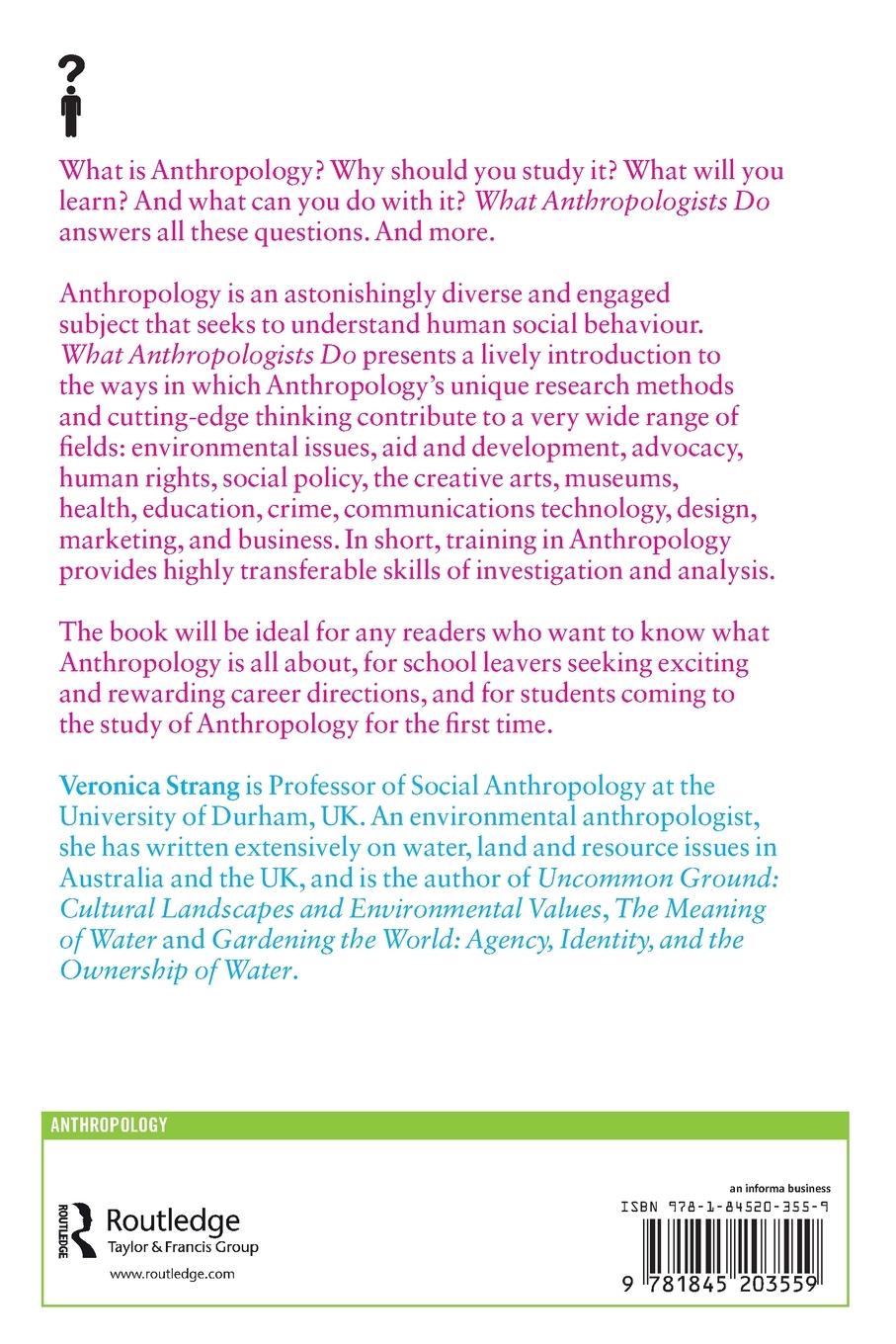 Rückseitencover What Anthropologists Do
