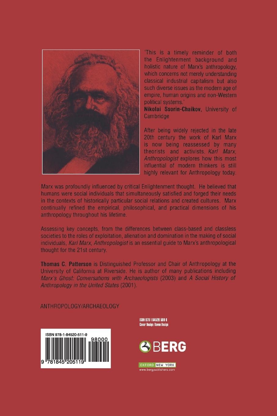 Rückseitencover Karl Marx, Anthropologist