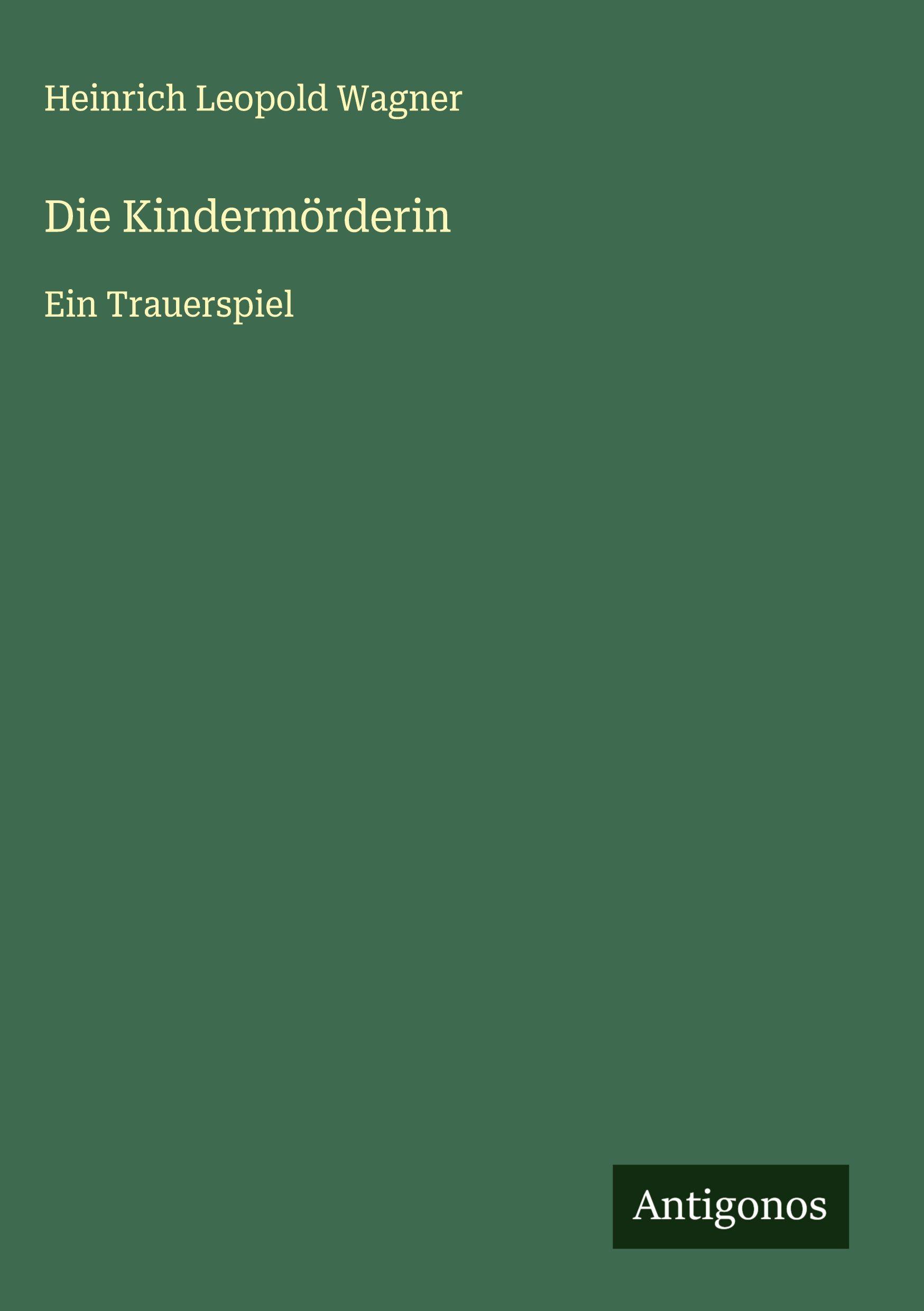 Vorderes Coverbild Die Kindermörderin