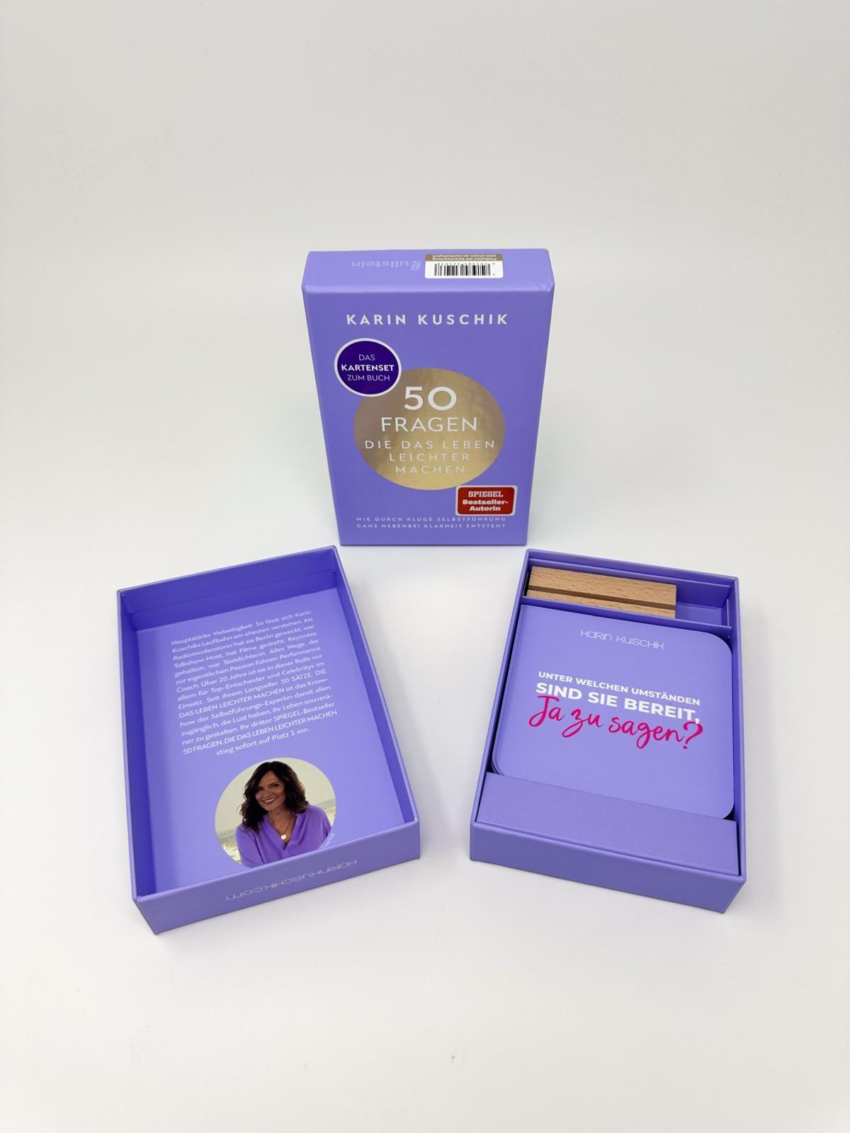 Beispielinhalt (Bild) 50 Fragen, die das Leben leichter machen - Das Kartenset zum Buch