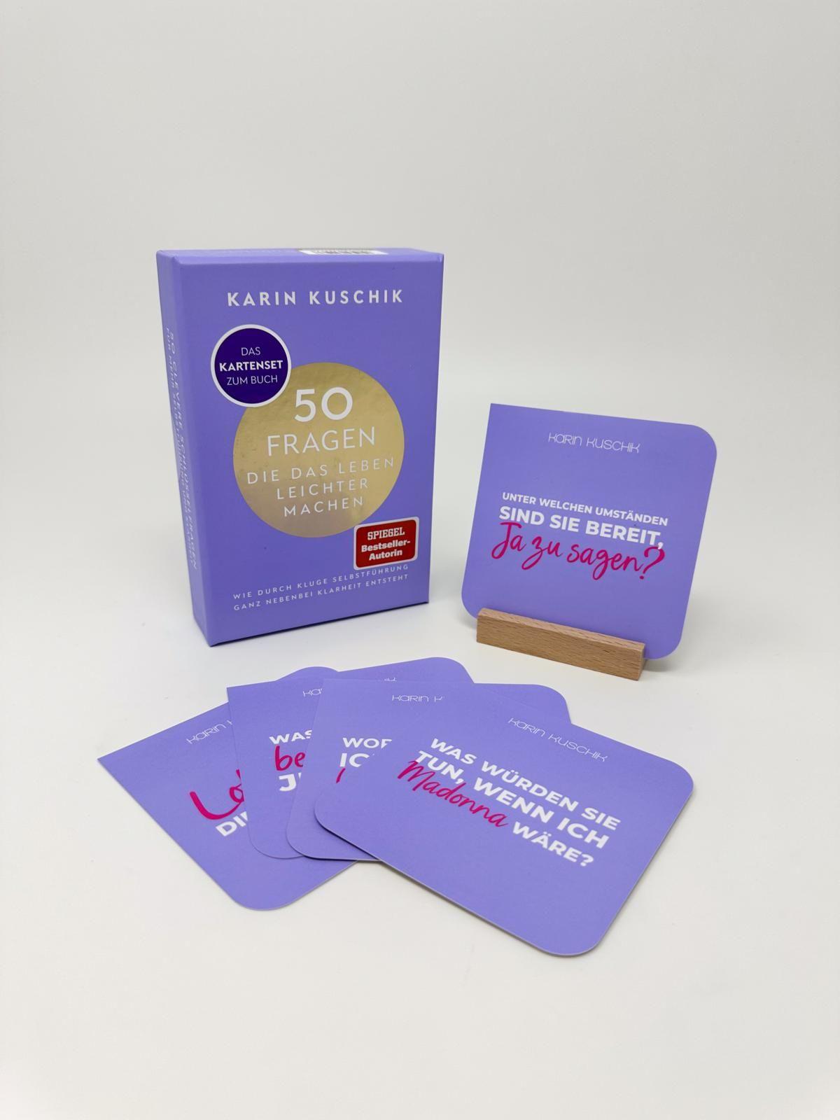 Beispielinhalt (Bild) 50 Fragen, die das Leben leichter machen - Das Kartenset zum Buch