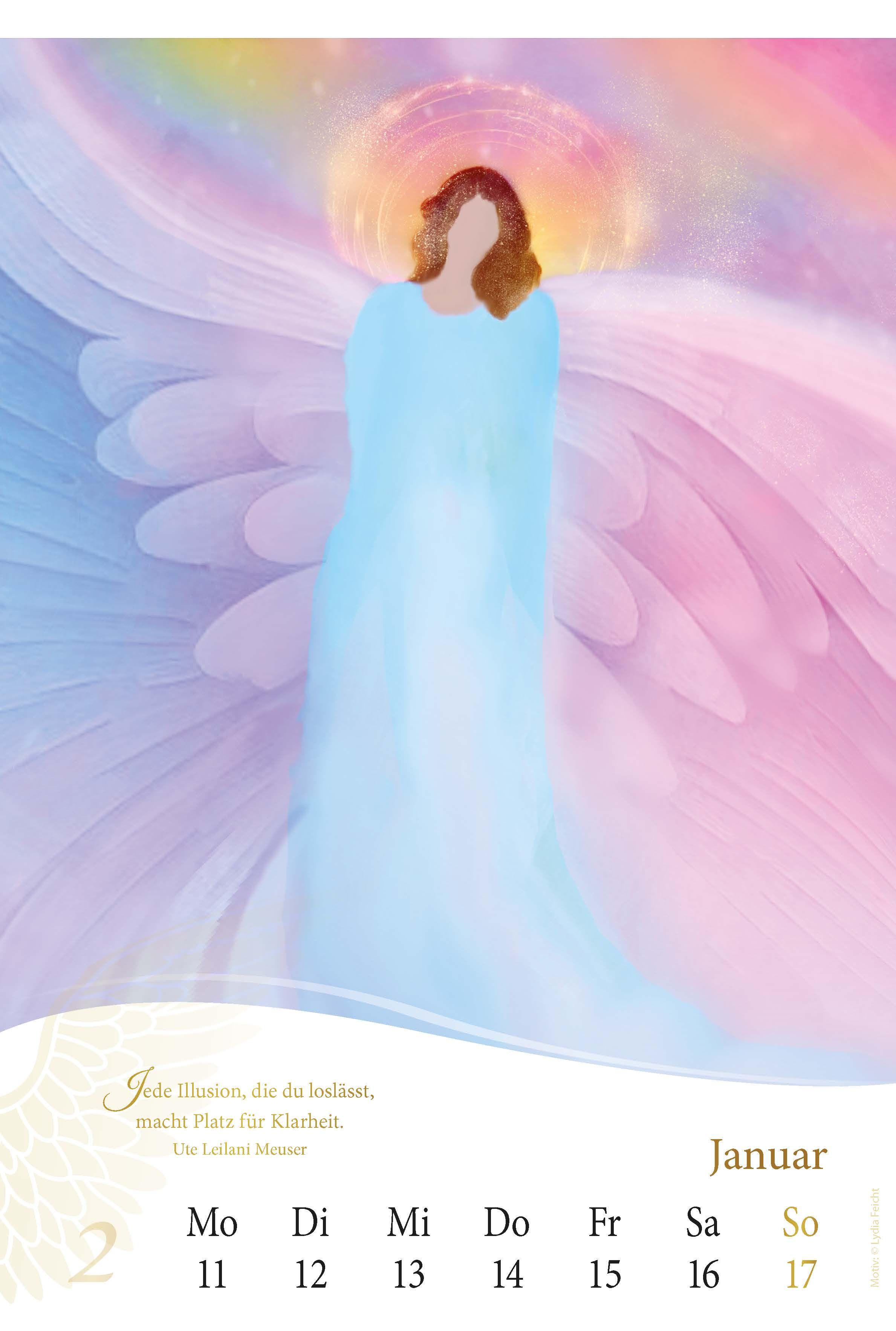 Beispielinhalt (Bild) Engel-Kalender 2027