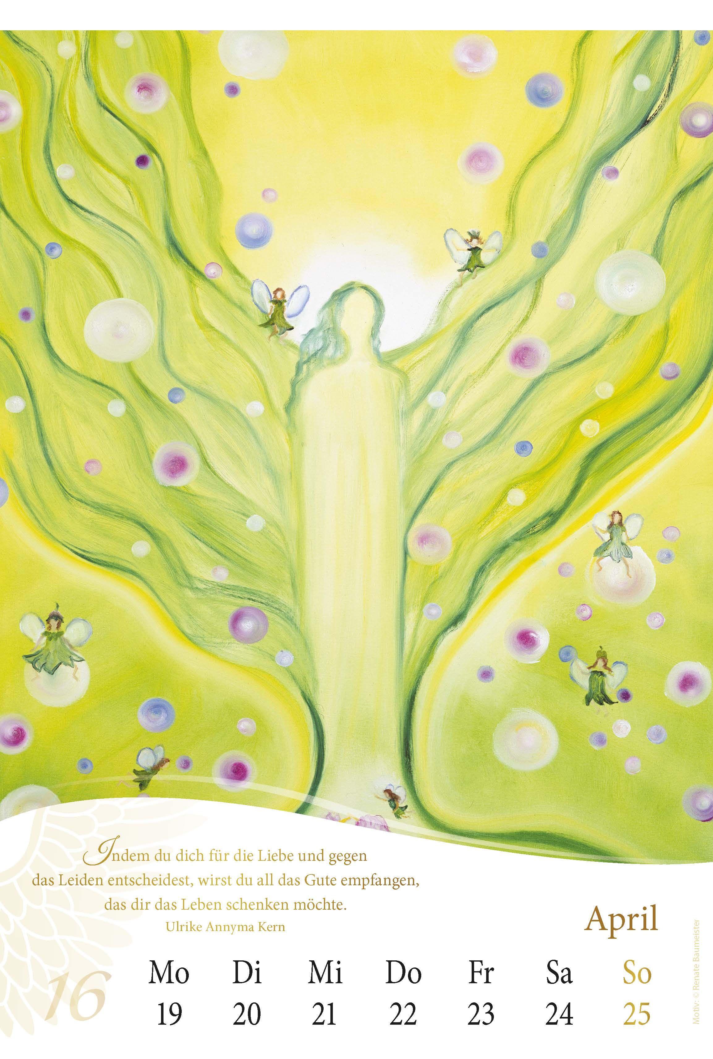 Beispielinhalt (Bild) Engel-Kalender 2027