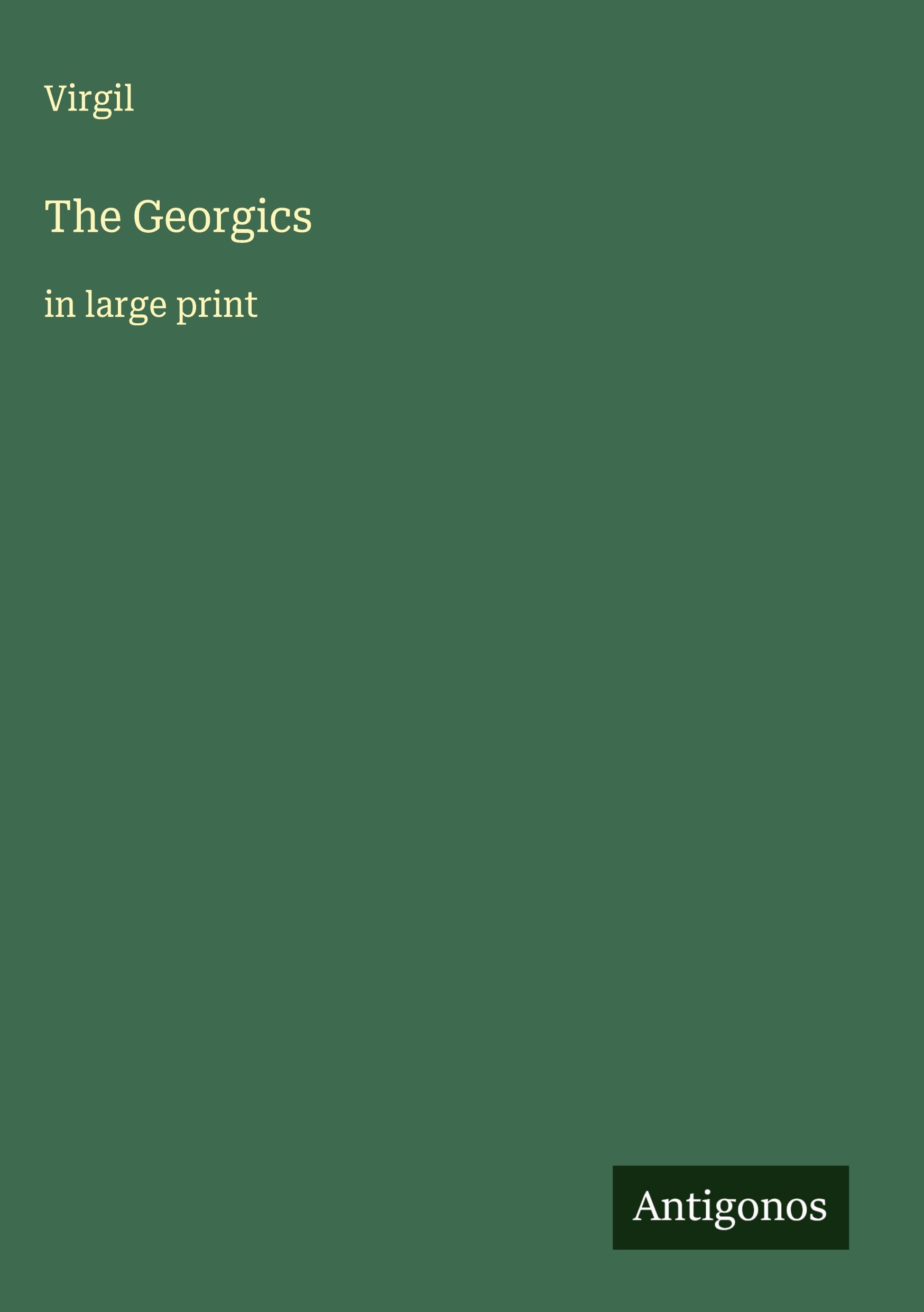 Vorderes Coverbild The Georgics