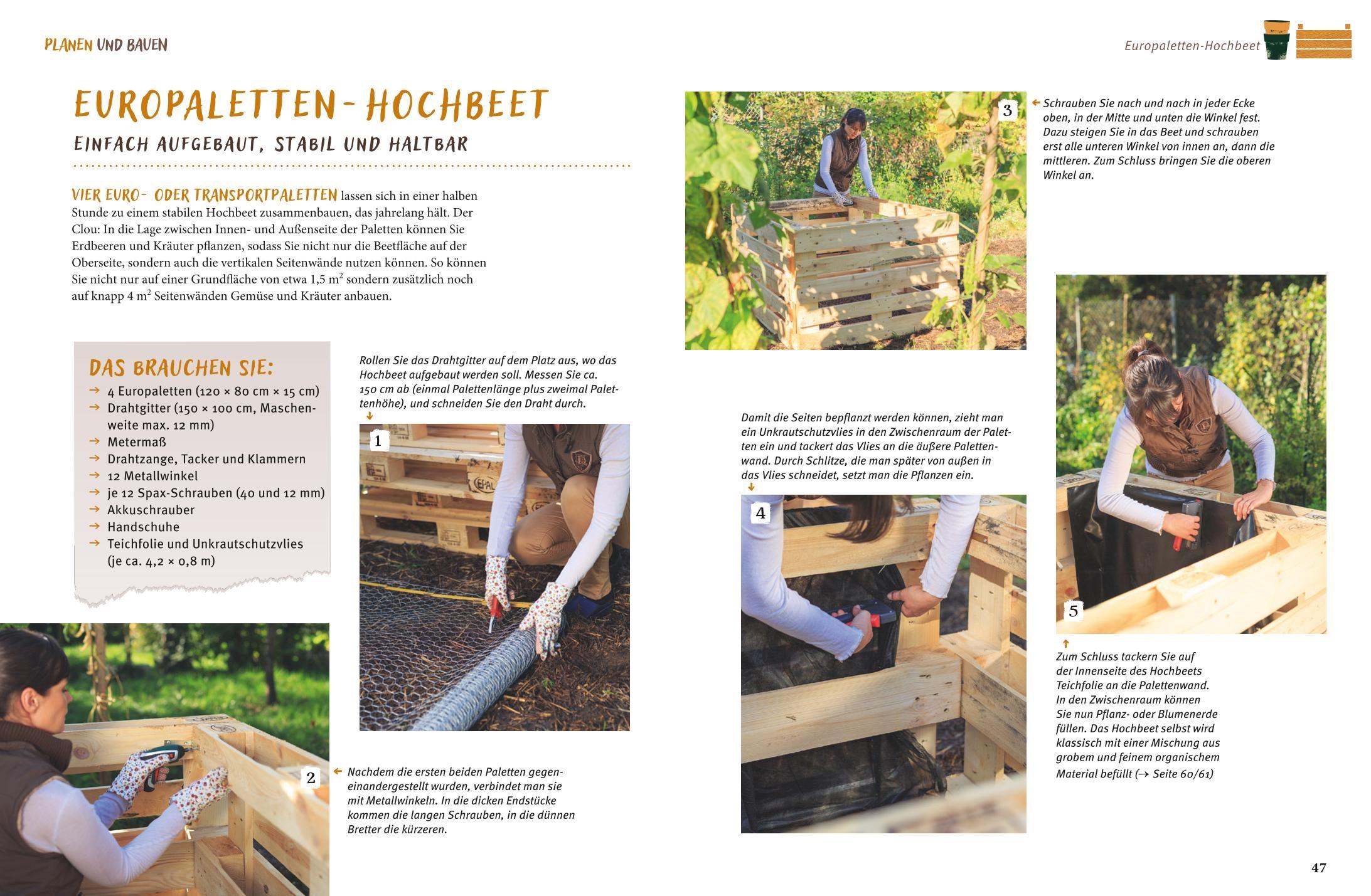 Beispielinhalt (Bild) Gärtnern mit dem Hochbeet