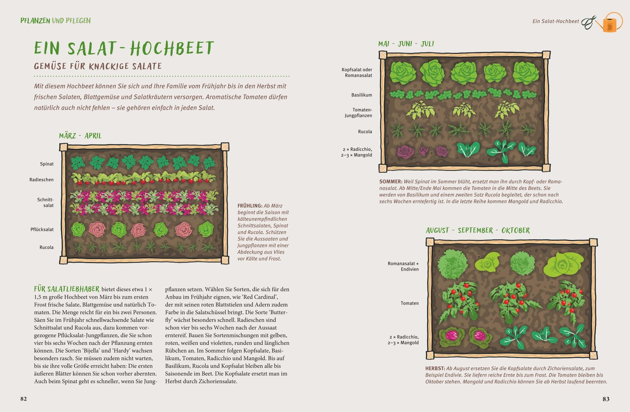 Beispielinhalt (Bild) Gärtnern mit dem Hochbeet