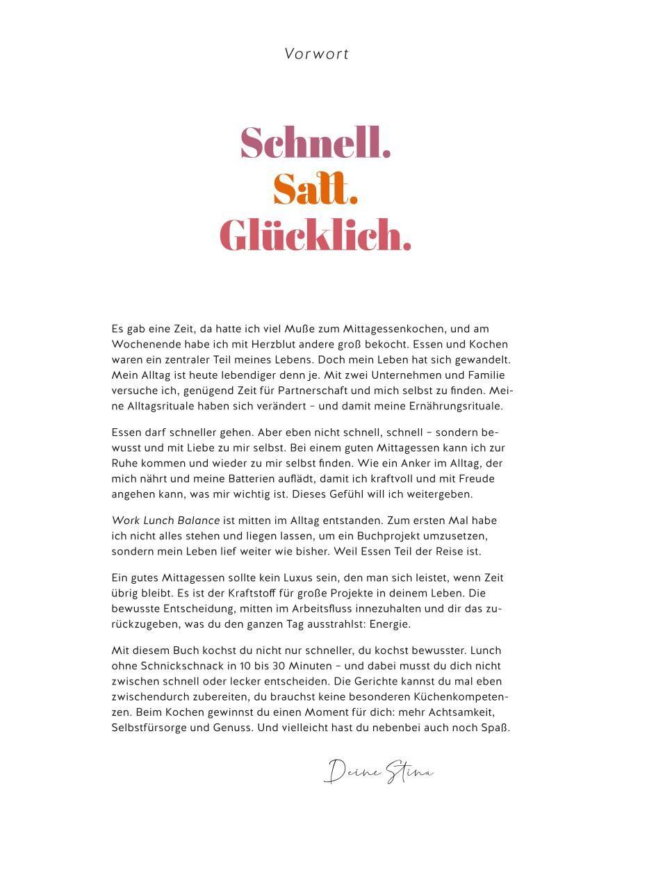 Beispielinhalt (Bild) Work-Lunch-Balance