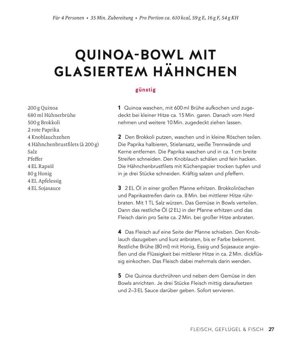 Beispielinhalt (Bild) Happy Fitness-Bowls