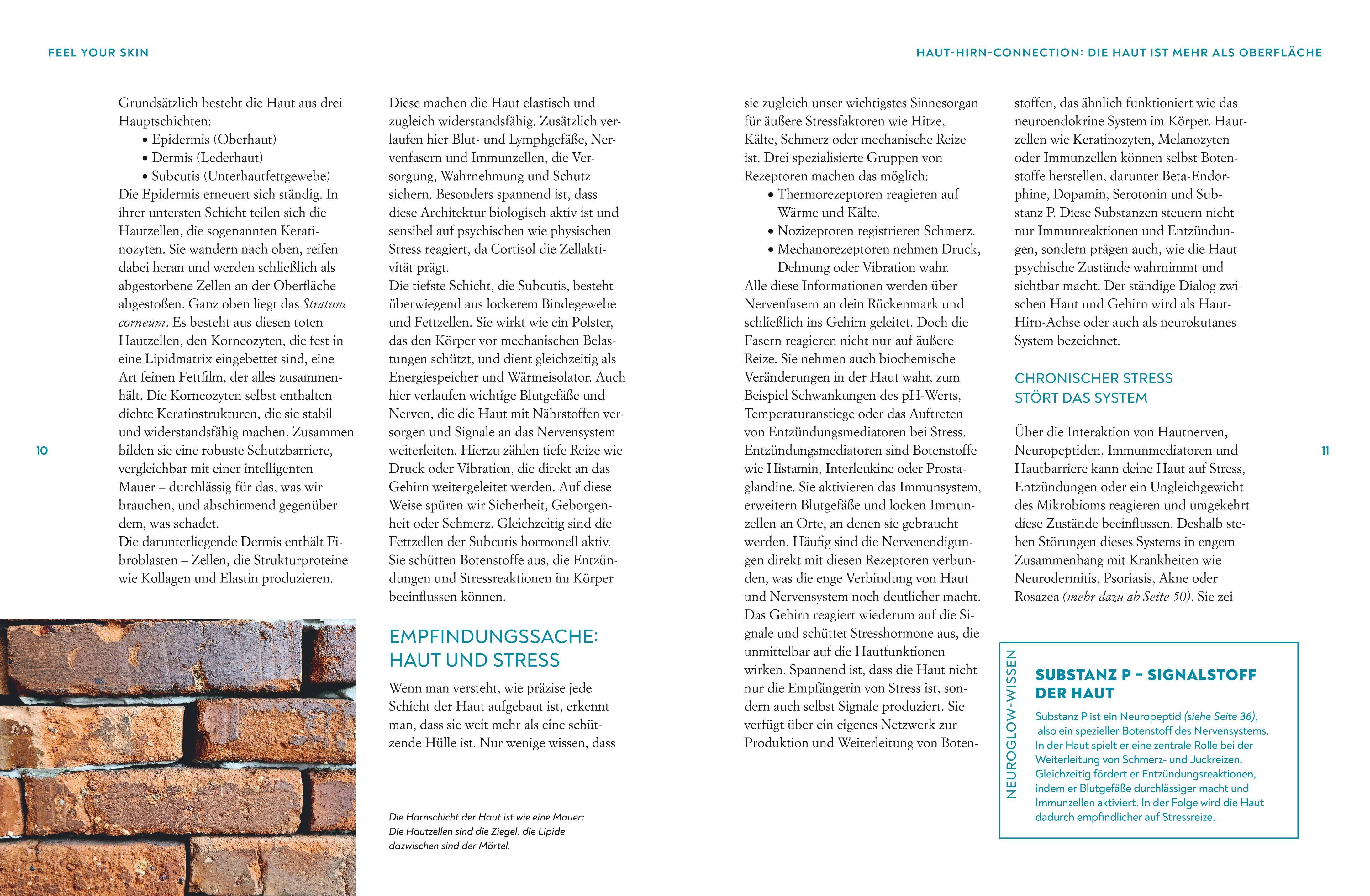 Beispielinhalt (Bild) Feel your Skin