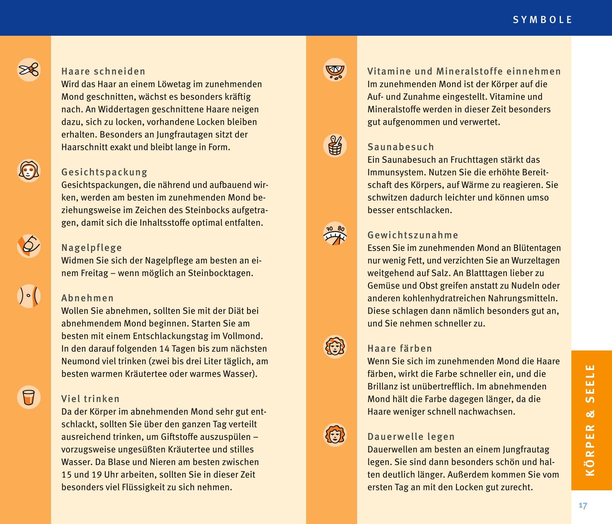 Beispielinhalt (Bild) Mondkalender 2027