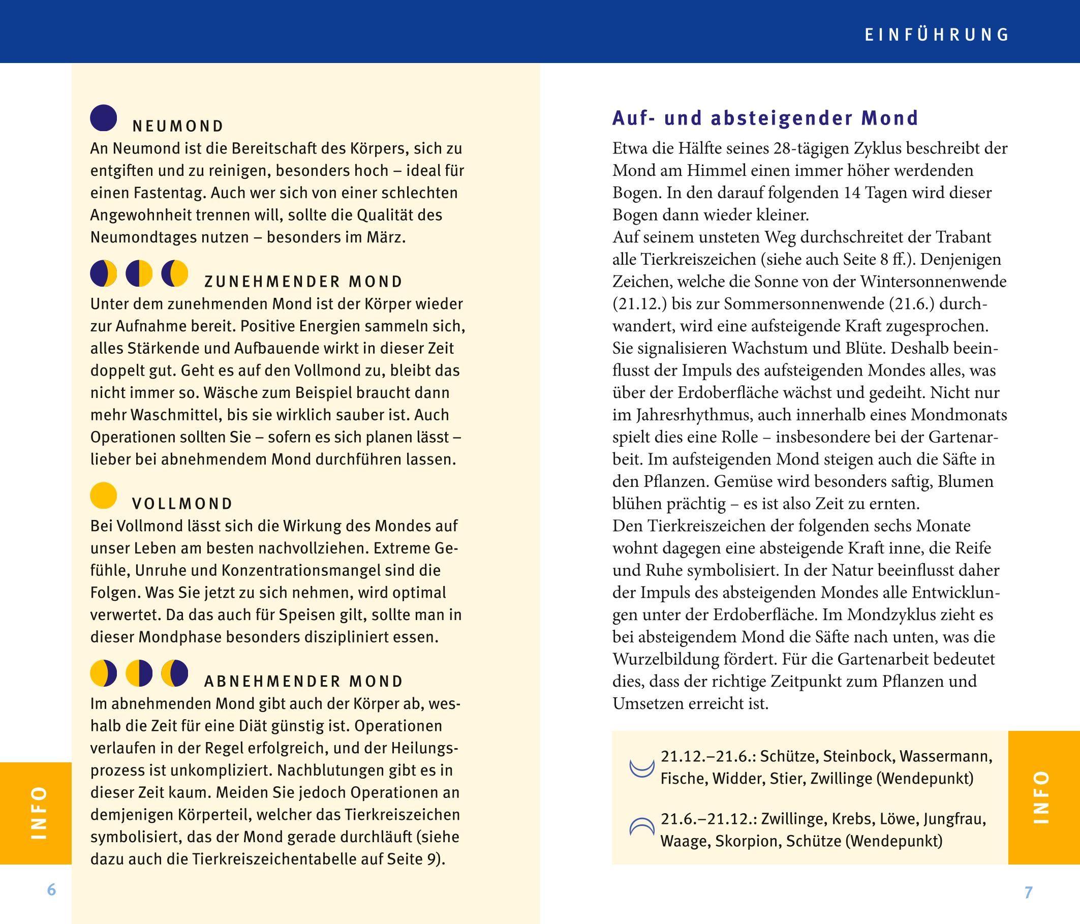 Beispielinhalt (Bild) Mondkalender 2027