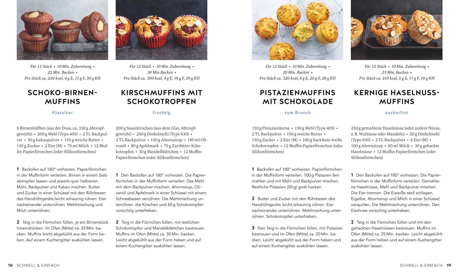 Beispielinhalt (Bild) 1 Muffinform - 50 Rezepte