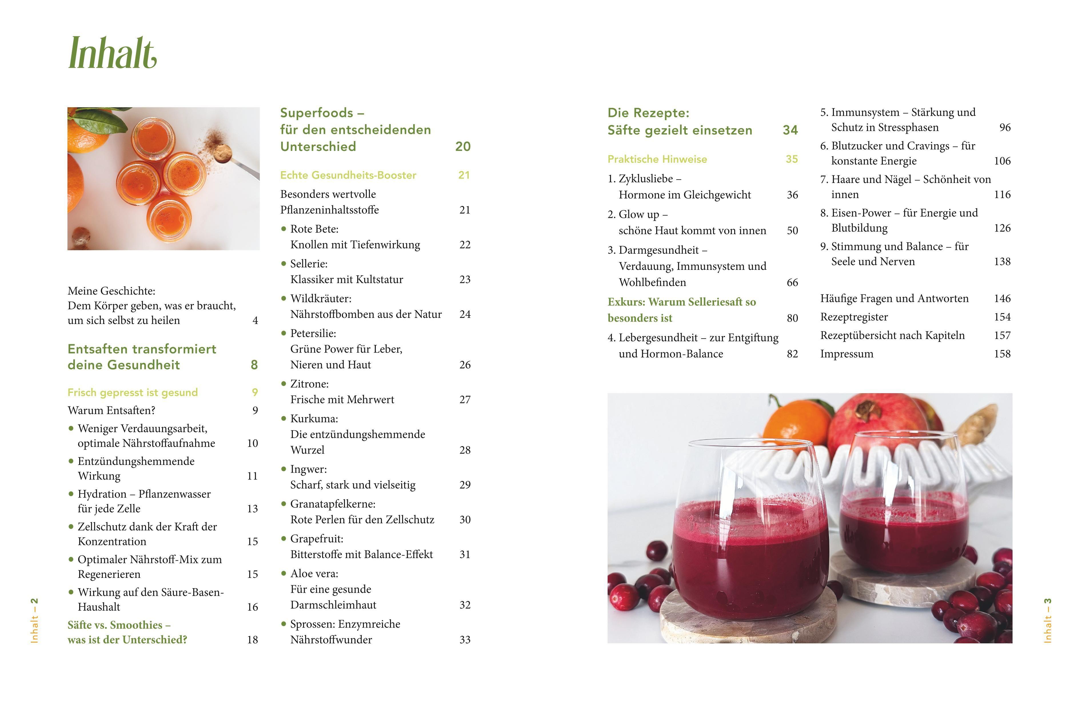 Beispielinhalt (Bild) Juice Up Your Health