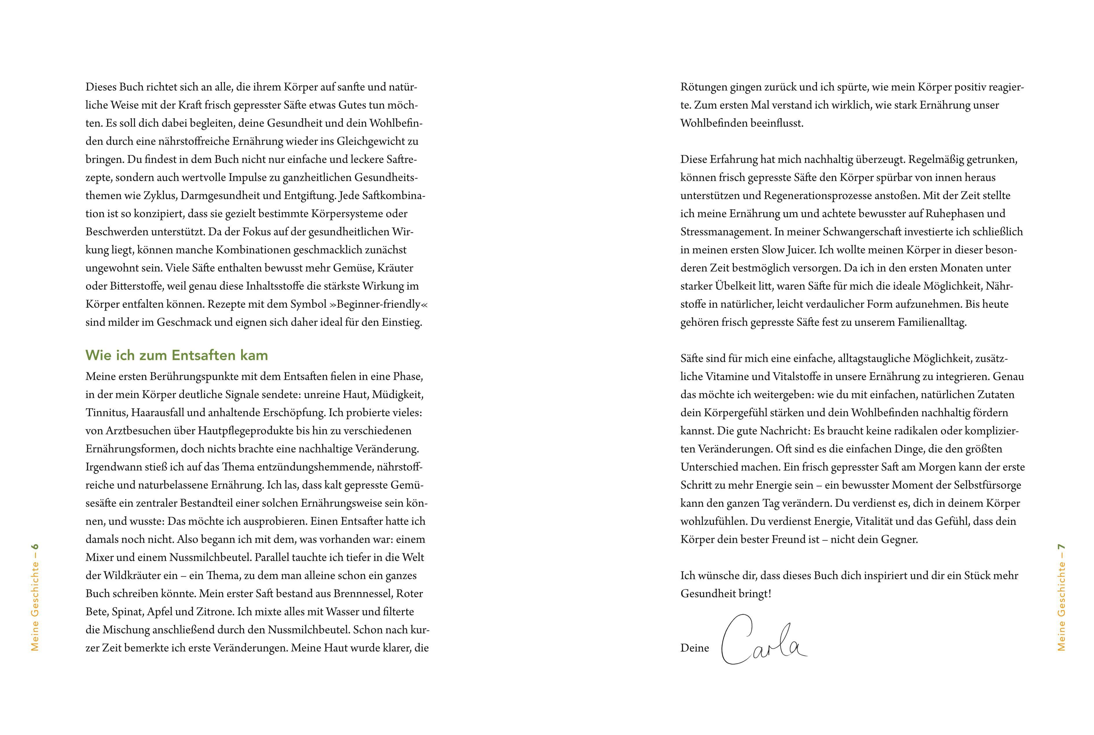 Beispielinhalt (Bild) Juice Up Your Health