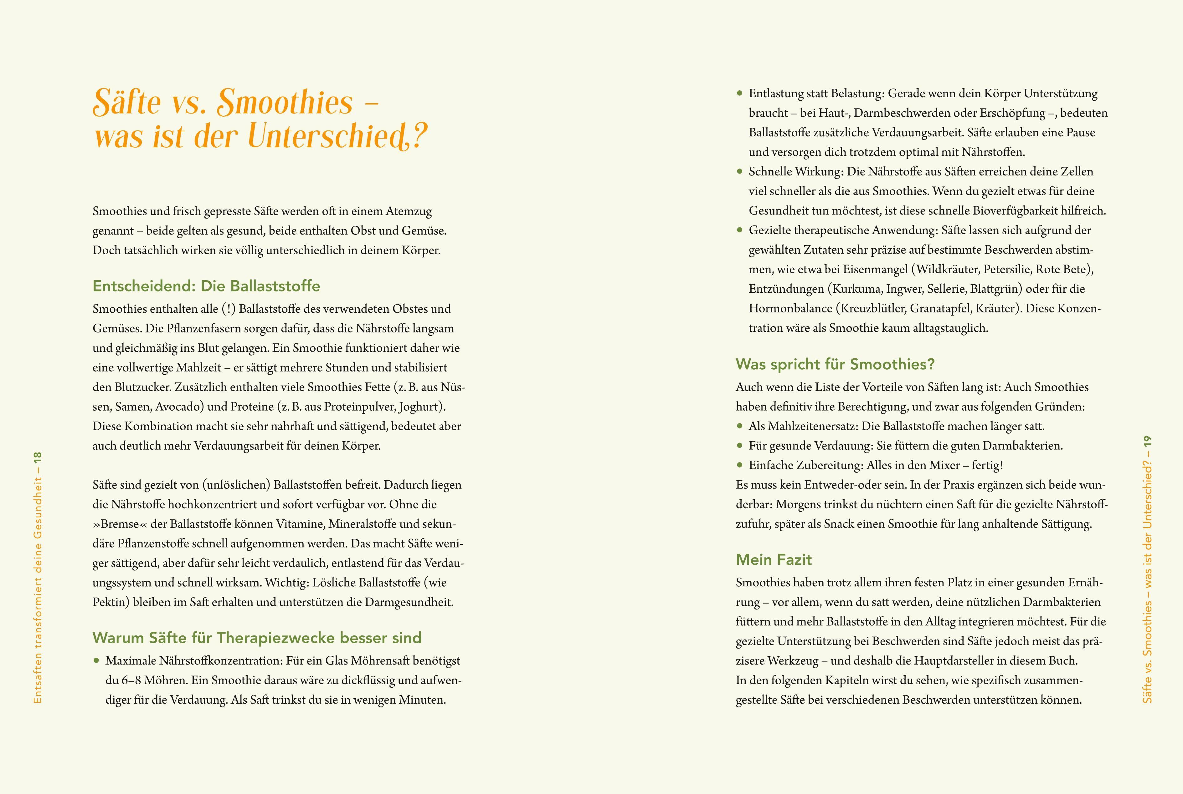 Beispielinhalt (Bild) Juice Up Your Health