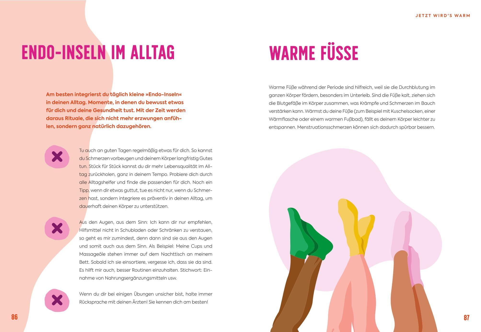 Beispielinhalt (Bild) Dein Endometriose-Alltagshelfer