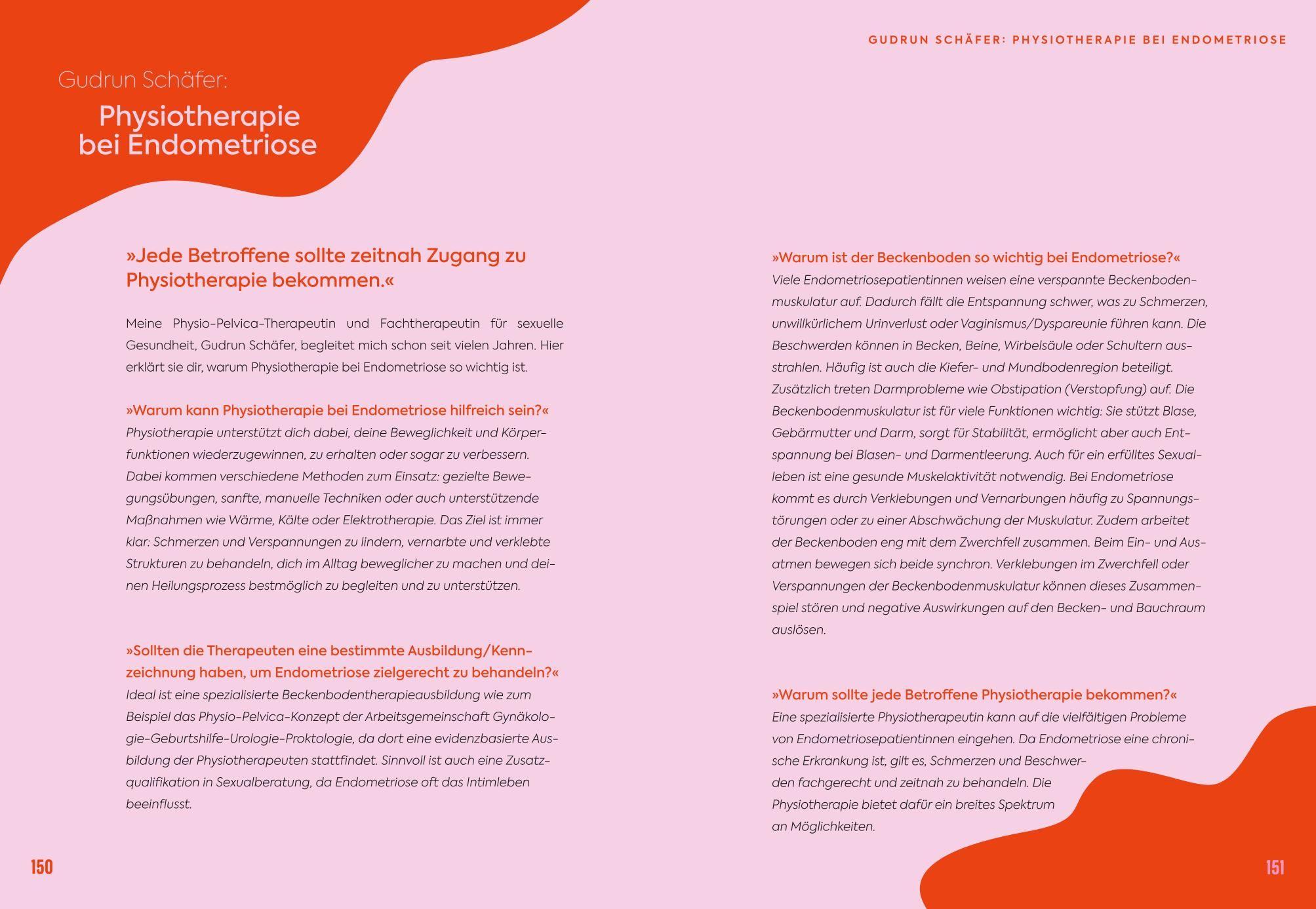 Beispielinhalt (Bild) Dein Endometriose-Alltagshelfer