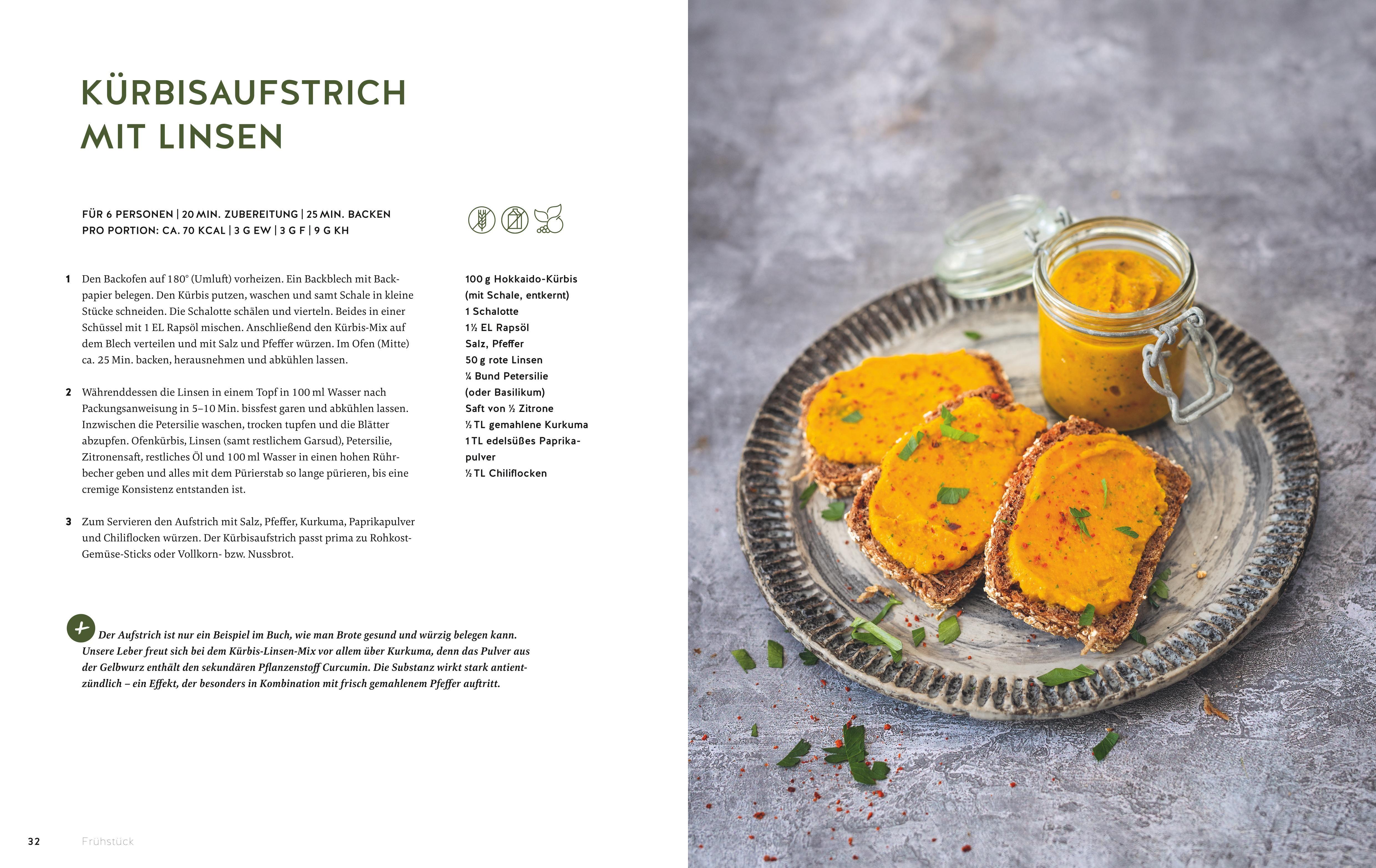 Beispielinhalt (Bild) Meine 80 besten Rezepte für eine gesunde Leber