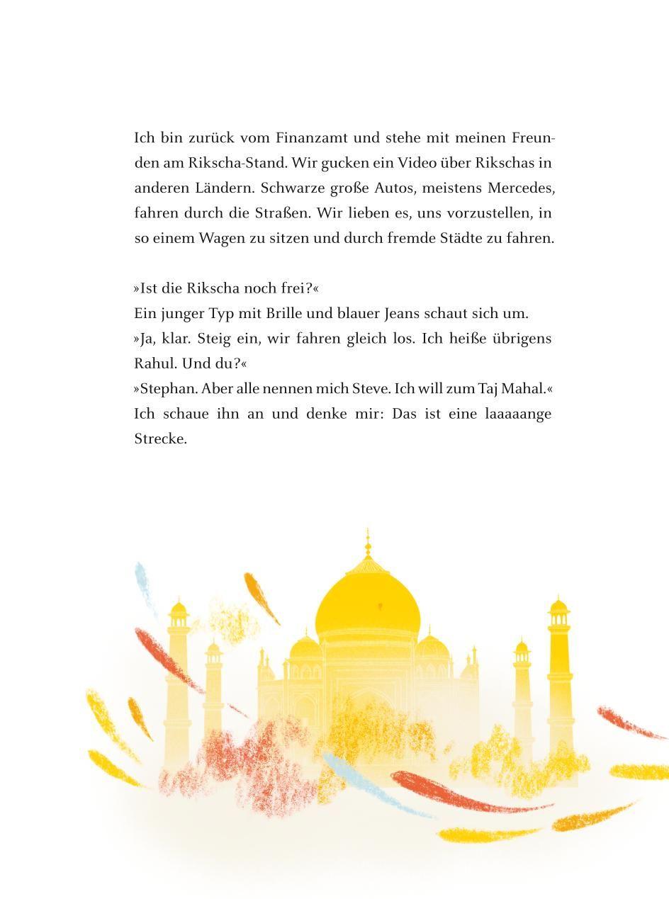 Beispielinhalt (Bild) Der Rikscha-Fahrer, der dir das Glück zeigt