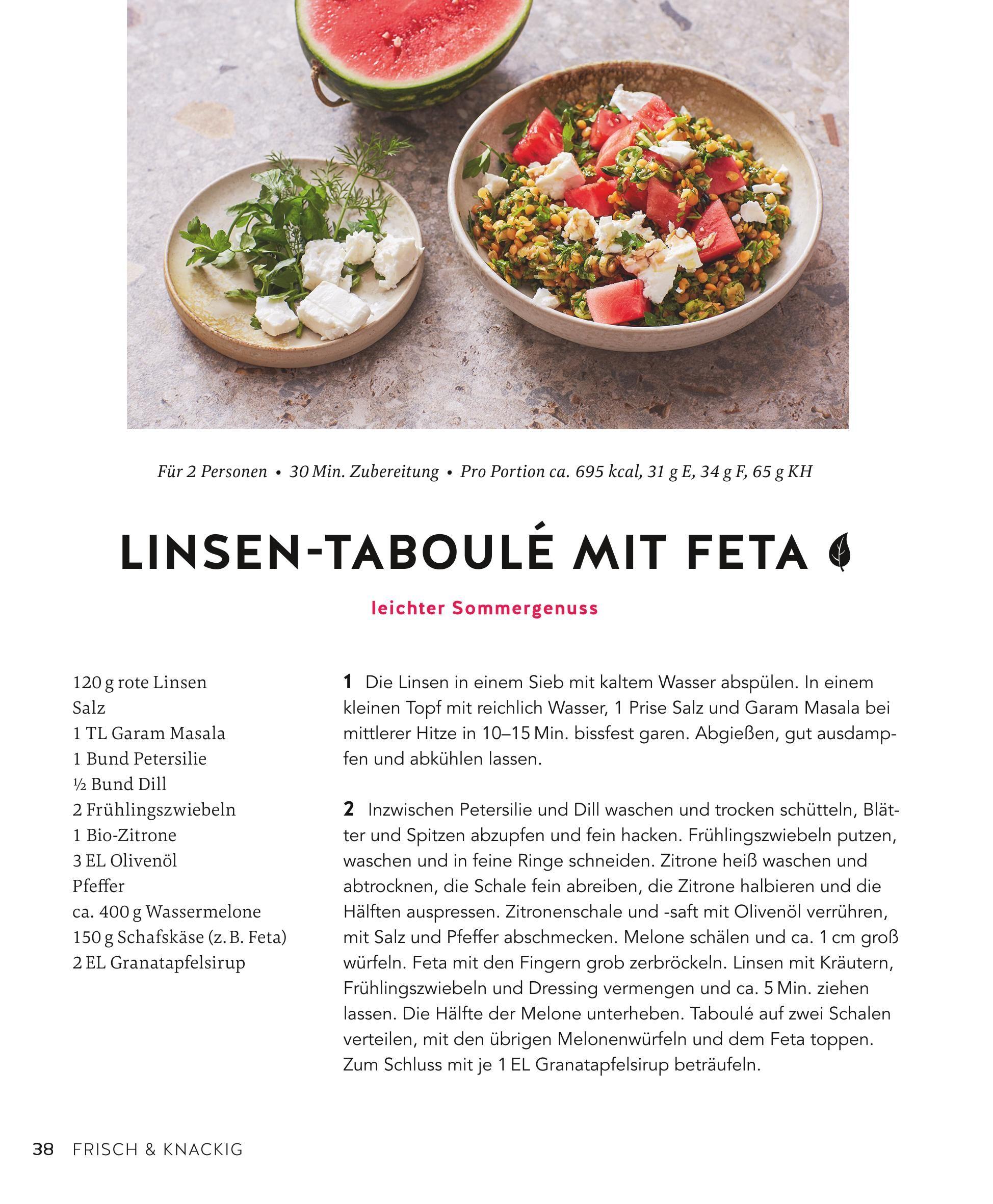 Beispielinhalt (Bild) Linsen, Kichererbsen & Co.