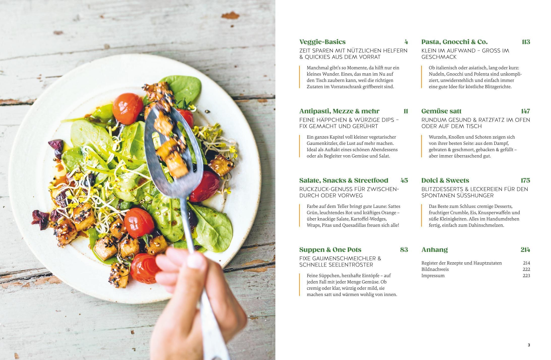 Beispielinhalt (Bild) Vegetarisch express