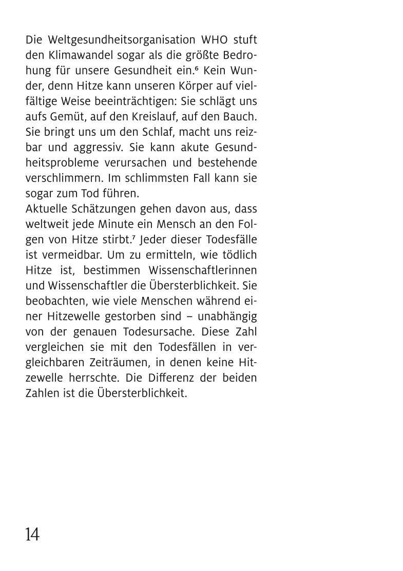 Beispielinhalt (Bild) 1-Minuten-Strategie Hitze