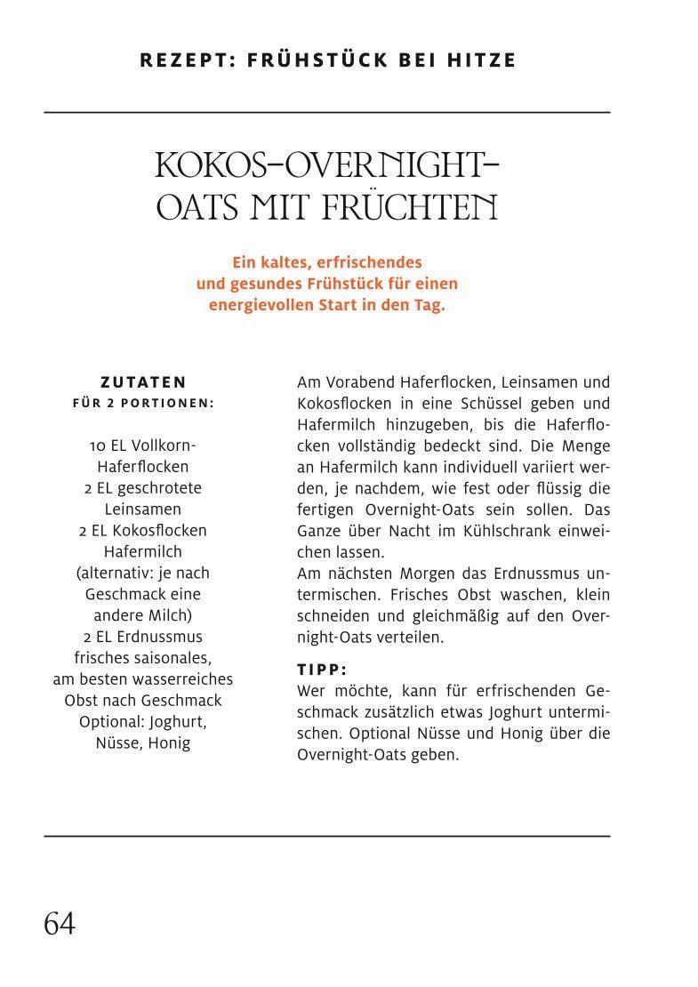 Beispielinhalt (Bild) 1-Minuten-Strategie Hitze