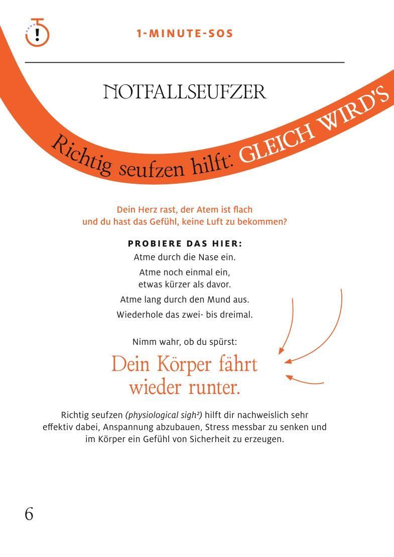 Beispielinhalt (Bild) 1-Minuten-Strategie Panik