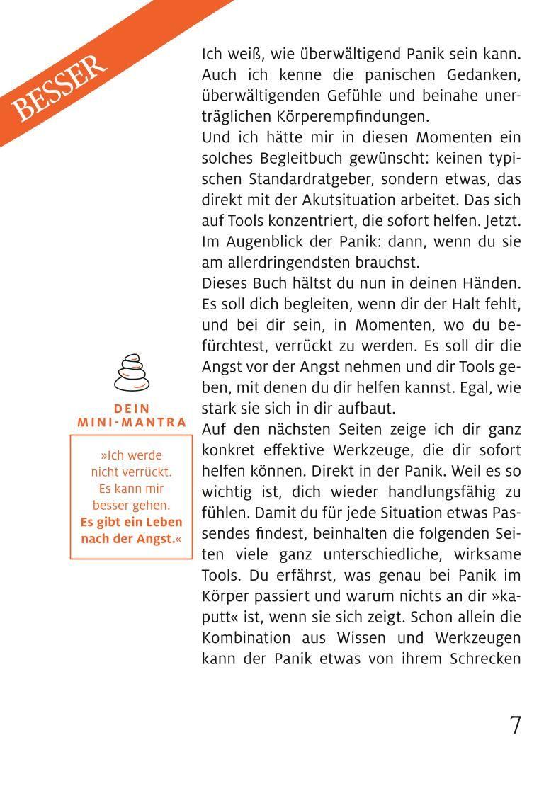 Beispielinhalt (Bild) 1-Minuten-Strategie Panik