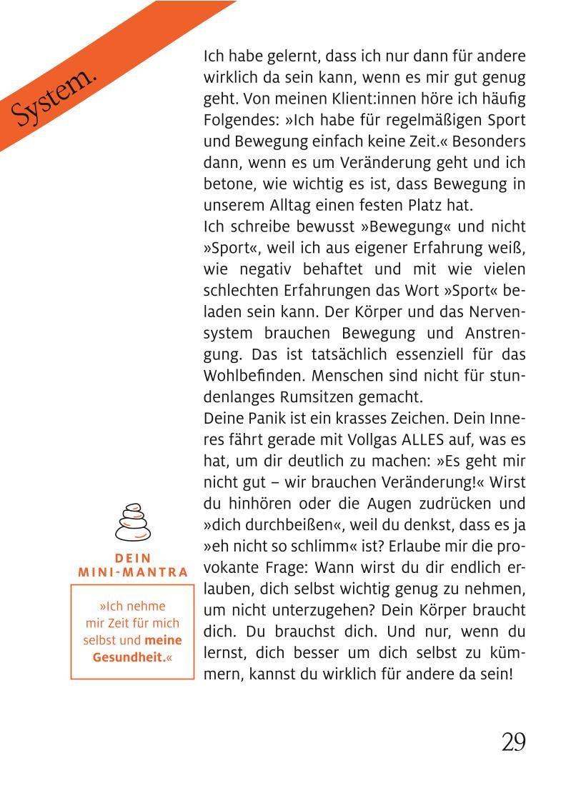 Beispielinhalt (Bild) 1-Minuten-Strategie Panik