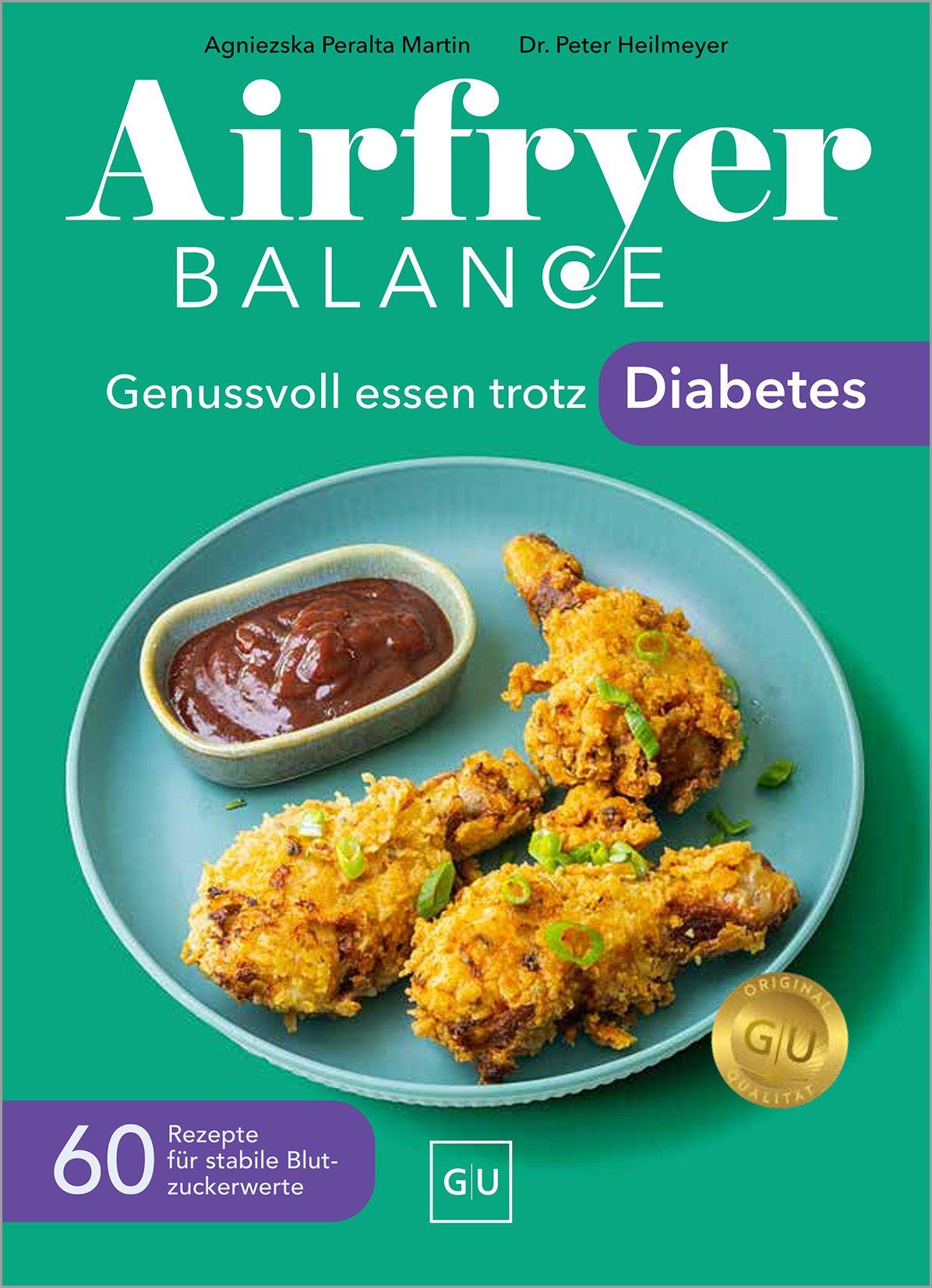 Vorderes Coverbild Airfryer Balance - Genussvoll essen trotz Diabetes