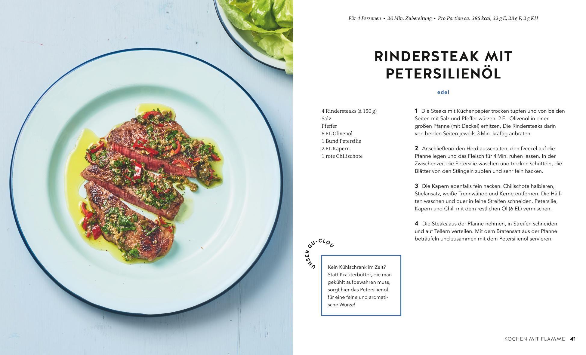 Beispielinhalt (Bild) Campingküche mit 5 Zutaten