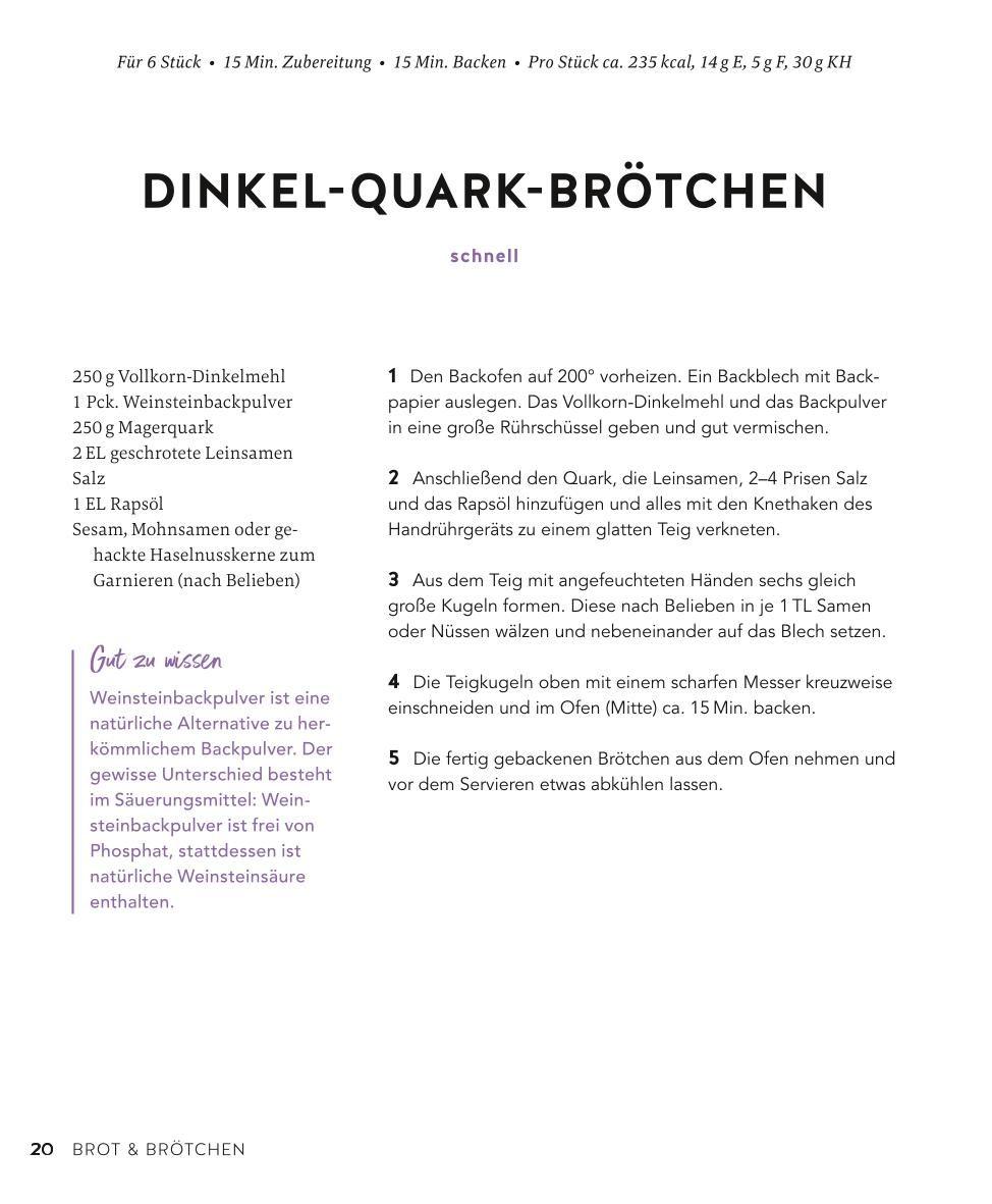 Beispielinhalt (Bild) Diabetes-Backbuch